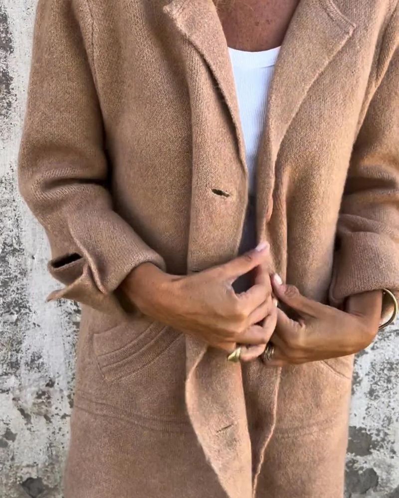 Maila™ | Casual lang kåpe med slag