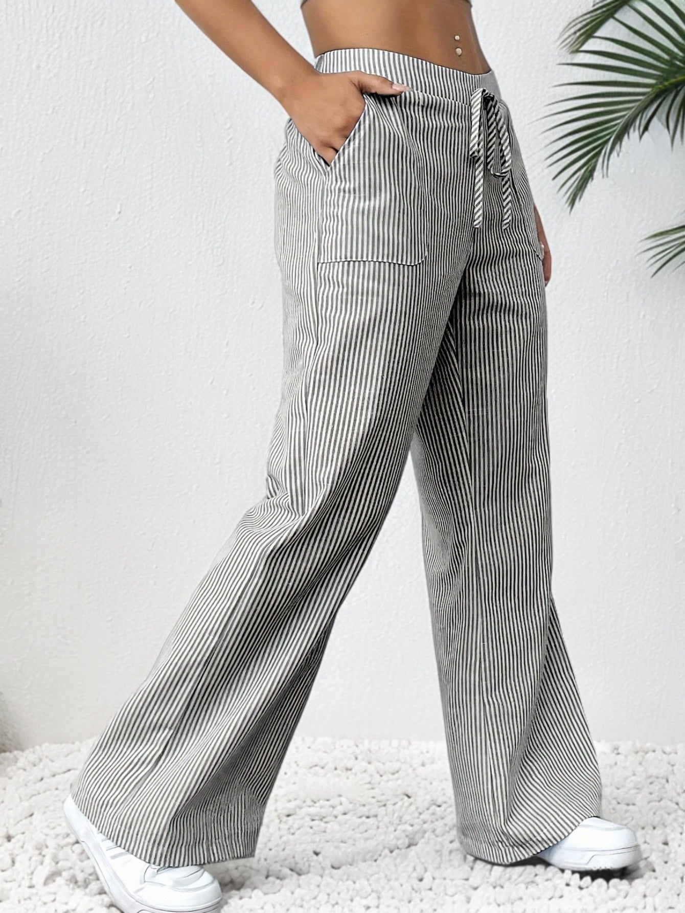 Gulia™ | Casual Dame Sommerbukse med Vide Ben